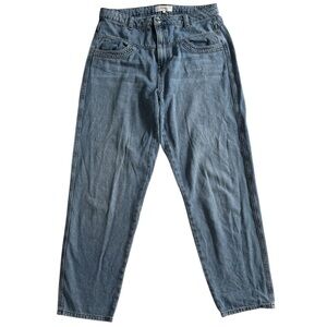 ba&sh High Rise Straight Leg Jeans Large L 8 Casual Classic Closet Staple Capsul